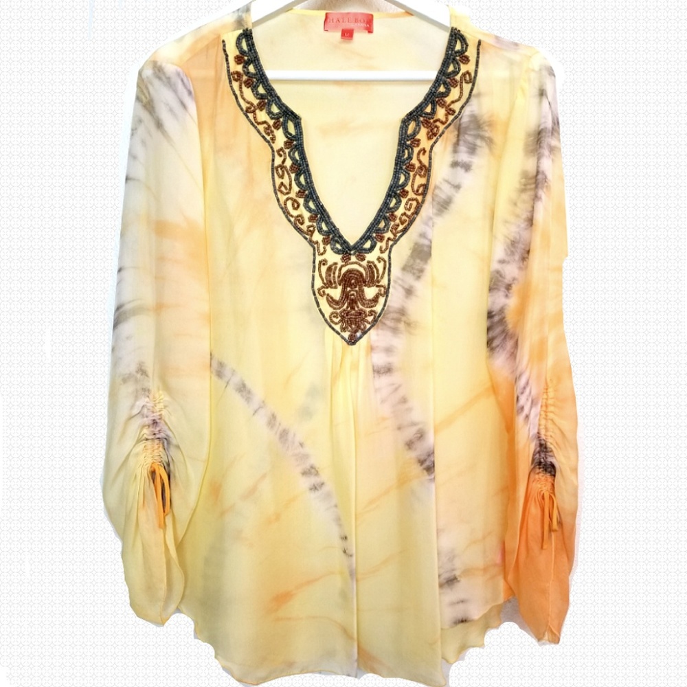Hale Bob Cabana Silk Blouse